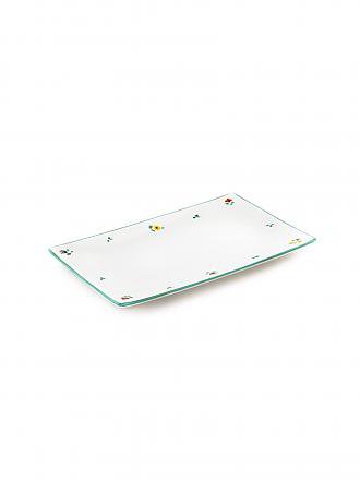 GMUNDNER KERAMIK | Piatto rettangolare "Streublumen" 36x15cm