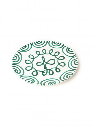 GMUNDNER KERAMIK | Piatto da portata Cup "Verde Fiammato" 25 cm