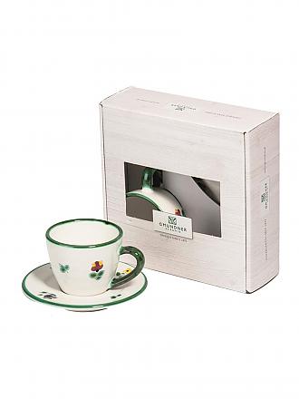 GMUNDNER KERAMIK | Tazza e piattino - Espresso for you Gourmet - Set da 2 "Fiori sparsi"
