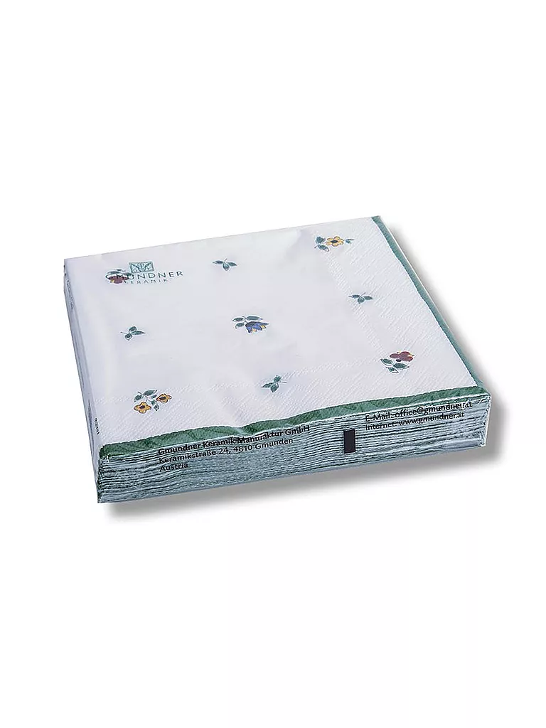 GMUNDNER KERAMIK | Papierservietten "Streublumen" 33x33cm | Multicolore