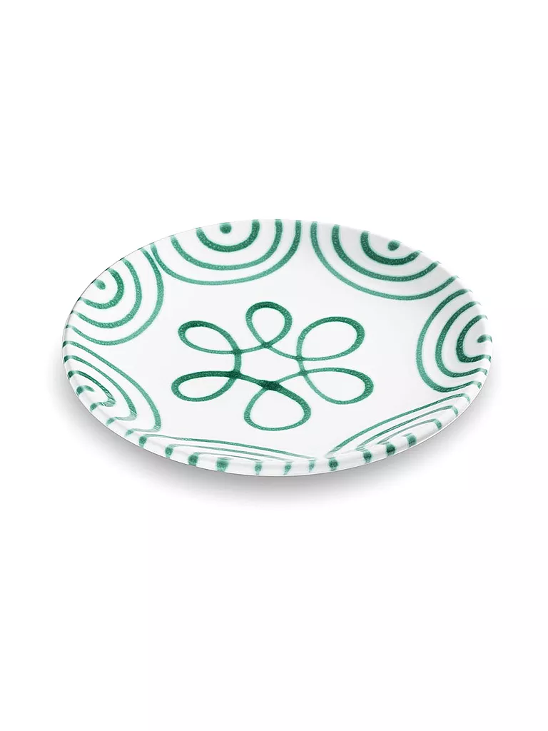 GMUNDNER KERAMIK | Piatto da dessert Cup "Verde Fiammato" 20cm | Verde