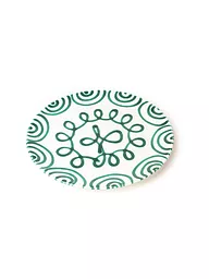 GMUNDNER KERAMIK | Piatto da portata Cup "Verde Fiammato" 25 cm | Verde