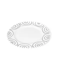GMUNDNER KERAMIK | Piatto da portata Gourmet "Grigio Fiammato" 27 cm | Grigio