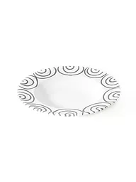GMUNDNER KERAMIK | Piatto fondo Gourmet "Grigio Fiammato" 24 cm | Grigio