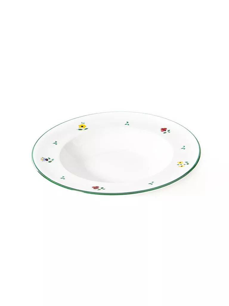 GMUNDNER KERAMIK | Piatto fondo Gourmet "Streublumen" 24 cm | Multicolore