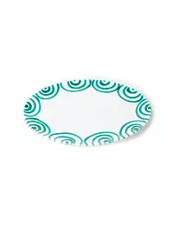 GMUNDNER KERAMIK | Piatto ovale "Verde Fiammato" 28x21cm | Verde