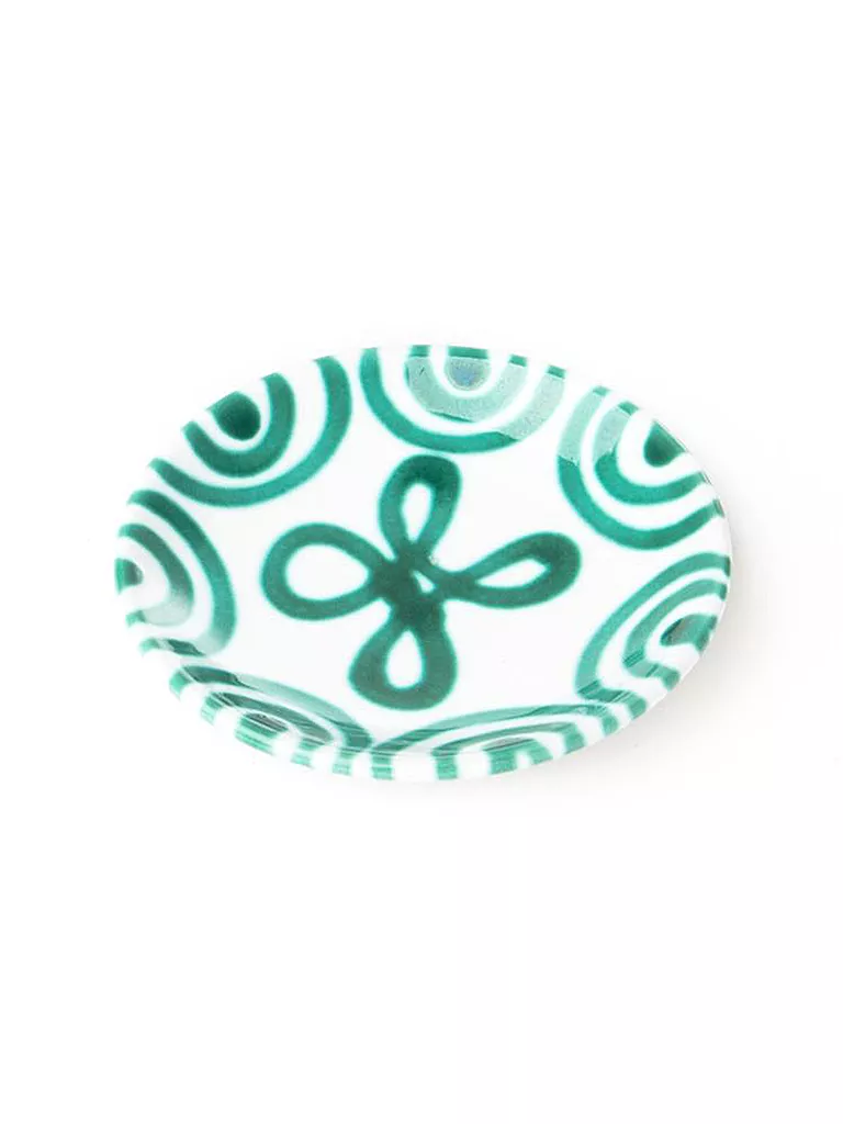 GMUNDNER KERAMIK | Sottotazza da caffè Cup 15cm "Verde Fiammato" | Verde