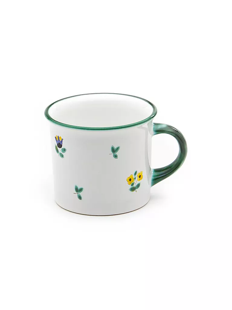 GMUNDNER KERAMIK | Tazza da caffè Häferl liscia "Fiori sparsi" 0,24l | Multicolore
