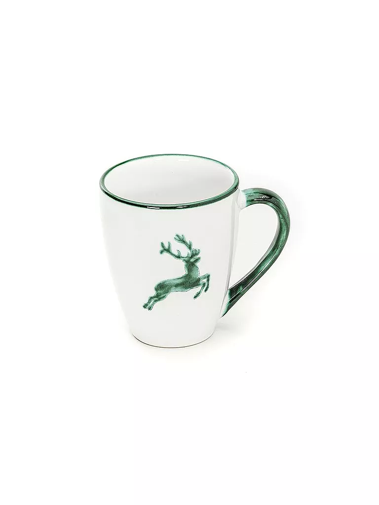 GMUNDNER KERAMIK | Tazza da colazione 0,3l "Cervo verde" | Verde