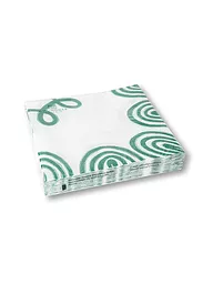 GMUNDNER KERAMIK | Tovaglioli di carta "Verde Fiammato" 33x33cm | Verde