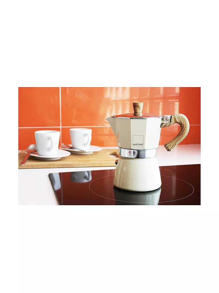 GNALI & ZANI | Espressokocher Venezia 3 Tassen Creme |