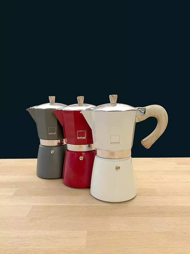 GNALI & ZANI | Espressokocher Venezia 6 Tassen Creme | Crema