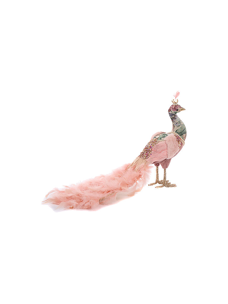 Dekofigur Paradise Peacock 52cm rosa/blu rosa