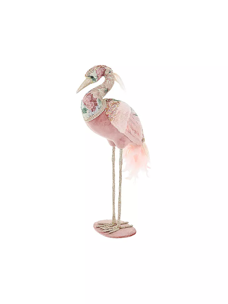 GOODWILL | Dekofigur Paradise Crane 62cm rosa/azzurro | Rosa