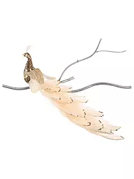 GOODWILL | Dekofigur Pavone su clip 28cm champ/cream | Crema