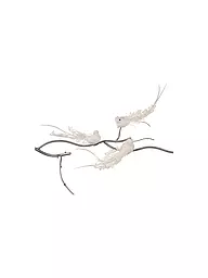 GOODWILL | Dekofigur Uccello su clip 18cm bianco | Senza colore