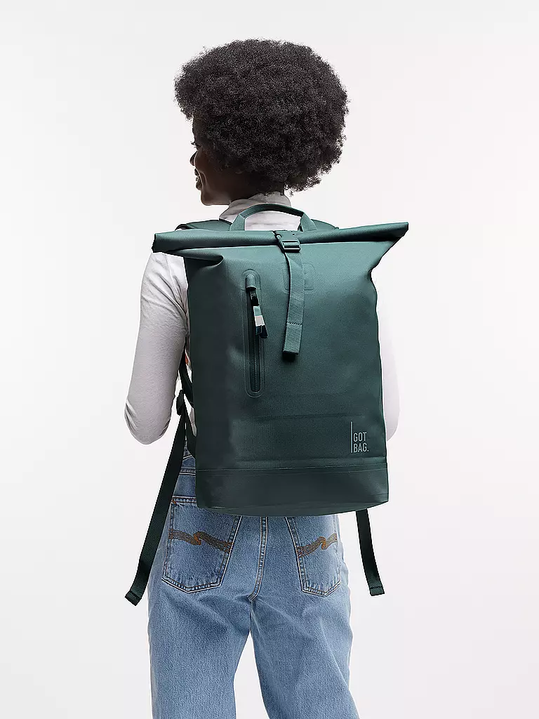 GOT BAG | Rucksack ROLLTOP LITE 2.0 MONOCHROME | Petrolio