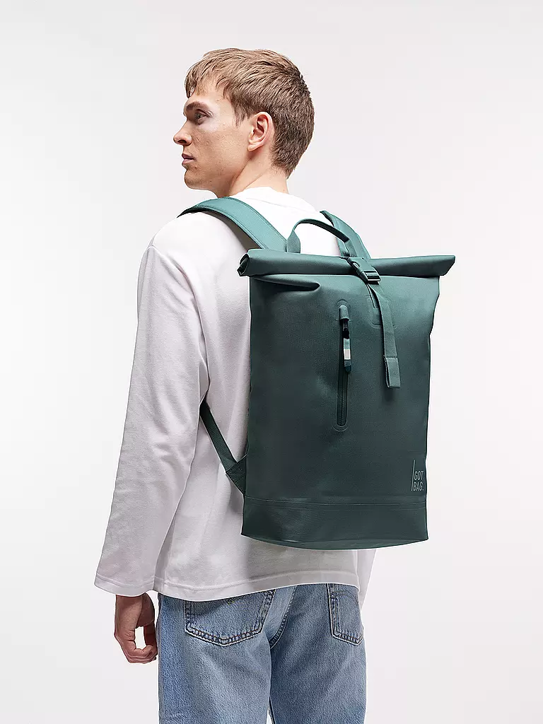 GOT BAG | Rucksack ROLLTOP LITE 2.0 MONOCHROME | Petrolio