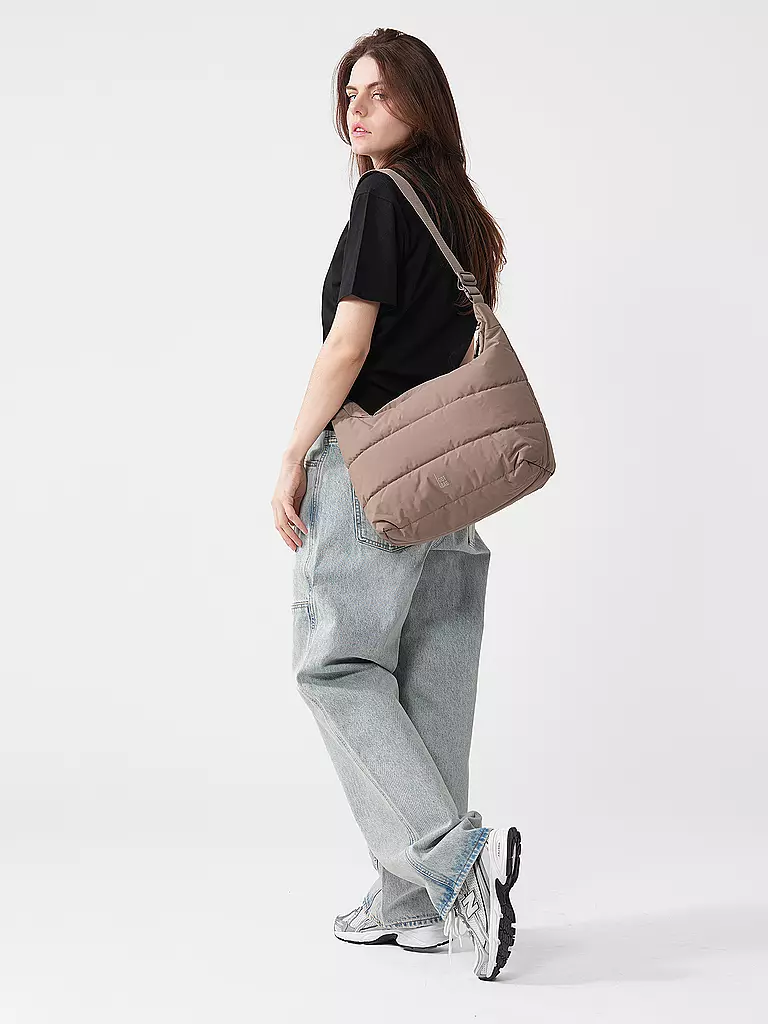 GOT BAG | Tasche - Umhängetasche PUFFER SQUARE BAG Large | Marrone chiaro