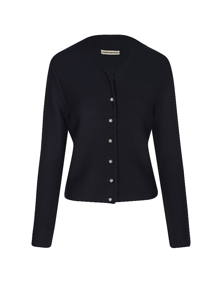 Gilet tradizionale in maglia ANNA blu L