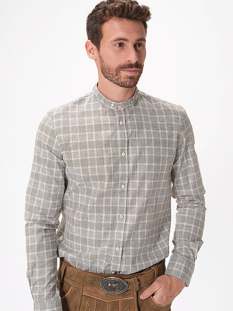 Camicia tradizionale LENZ oliva L