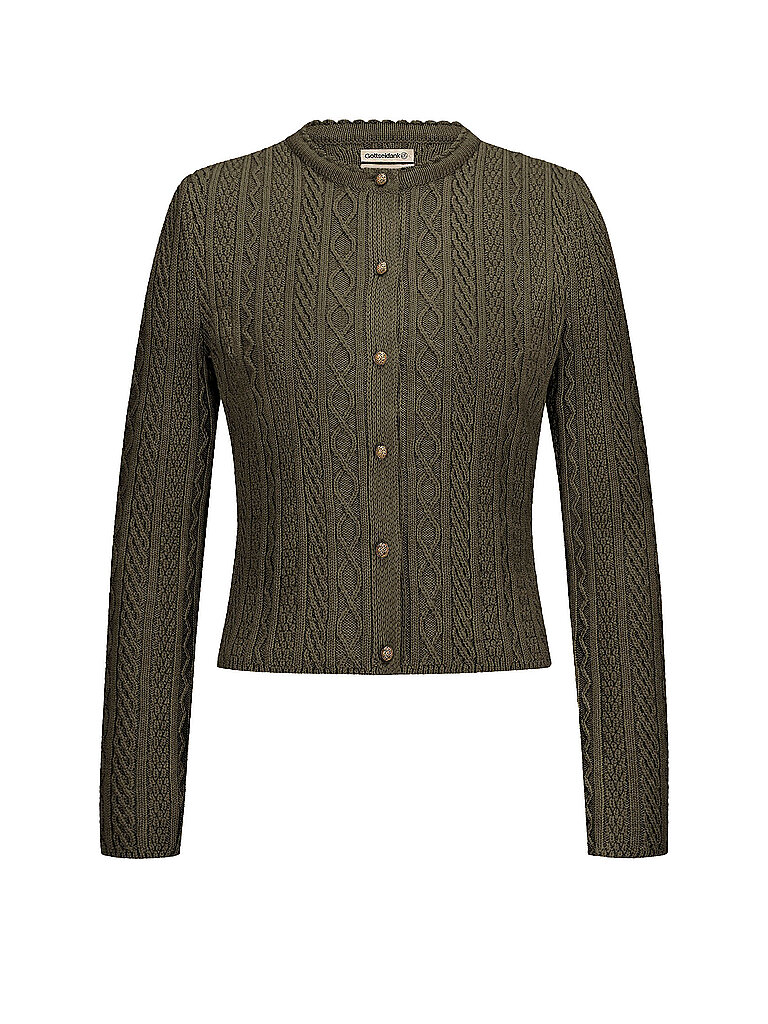 Cardigan tradizionale SOPHIA oliva XS