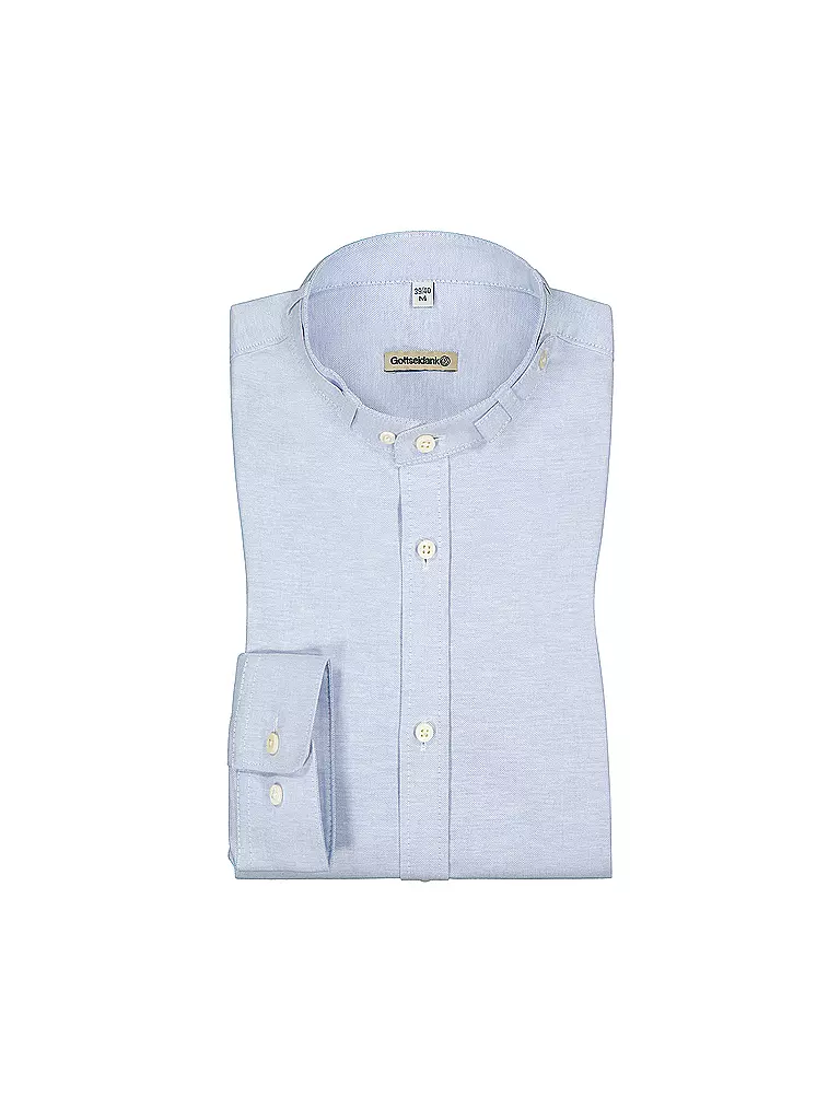 GOTTSEIDANK | Camicia tradizionale LENZ | Blu chiaro