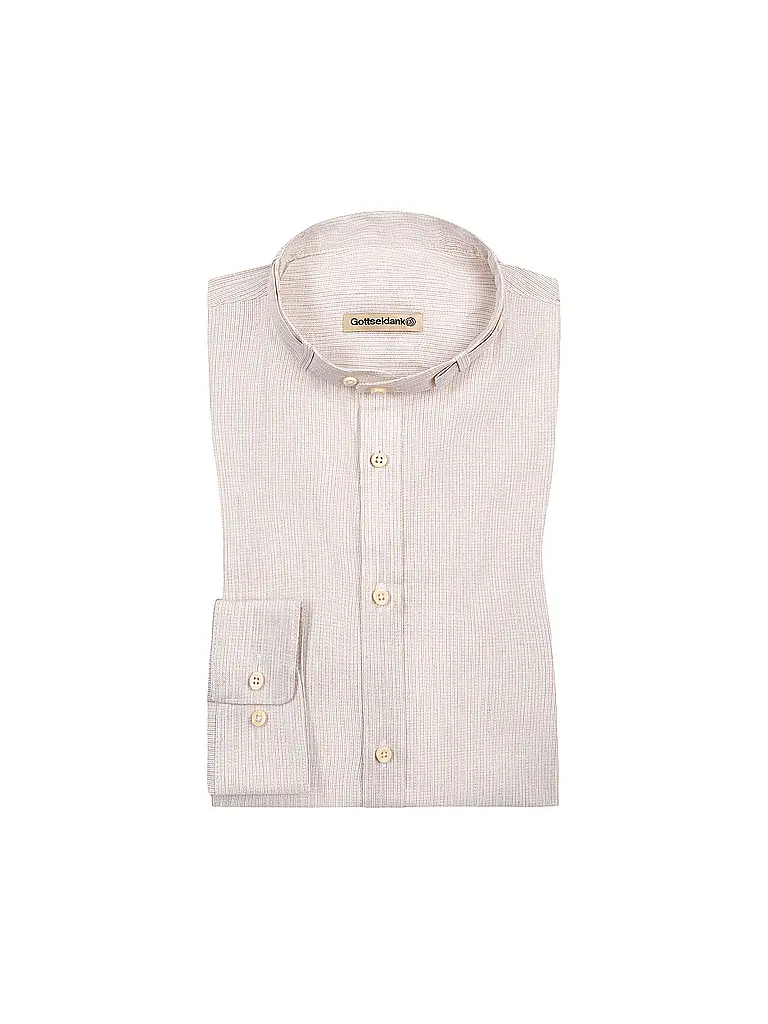 GOTTSEIDANK | Camicia tradizionale LENZ | Cammello