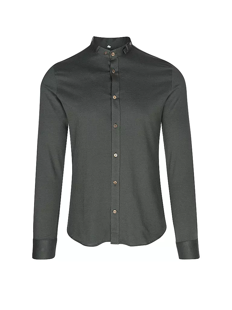 GOTTSEIDANK | Camicia tradizionale LENZ | Verde scuro