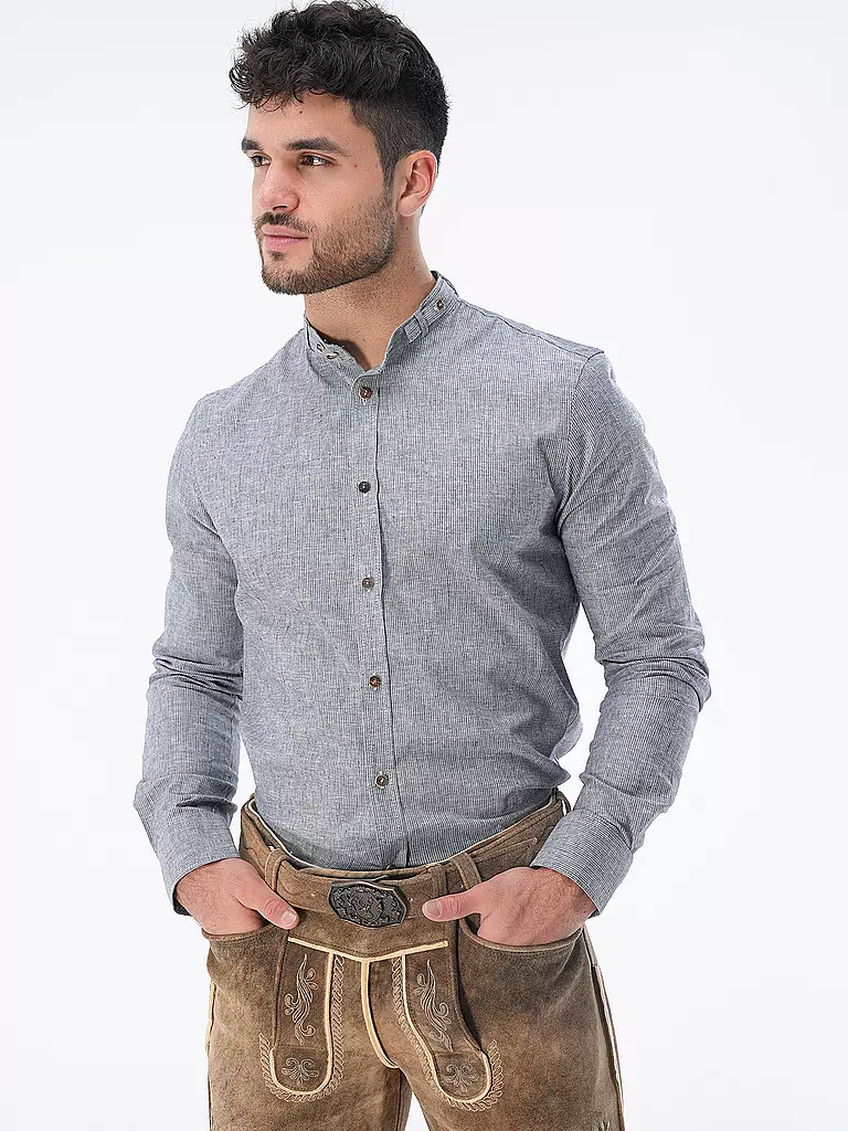 GOTTSEIDANK | Camicia tradizionale LENZ | Blu