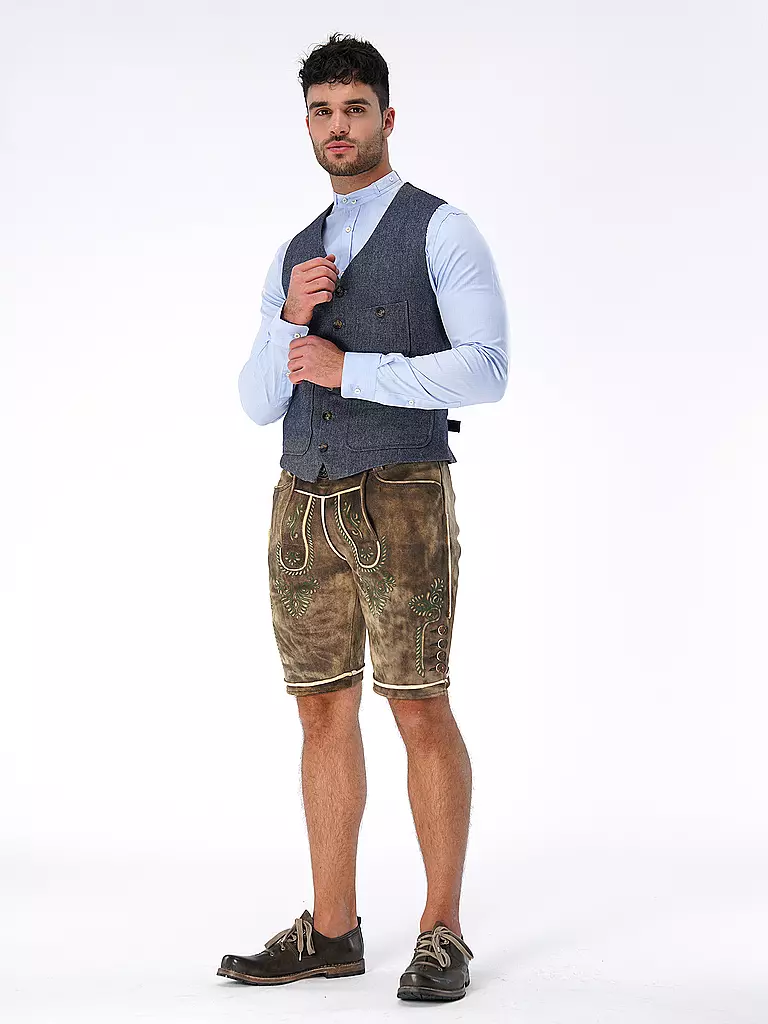 GOTTSEIDANK | Camicia tradizionale LENZ | Blu
