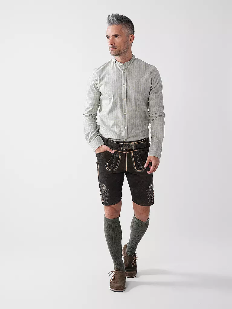 GOTTSEIDANK | Camicia tradizionale LENZ | Verde chiaro