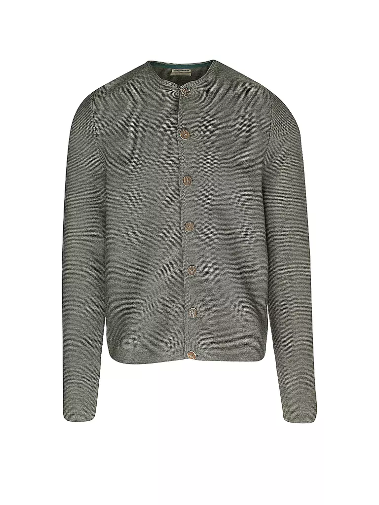 GOTTSEIDANK | Cardigan tradizionale ALOISIUS | Oliva