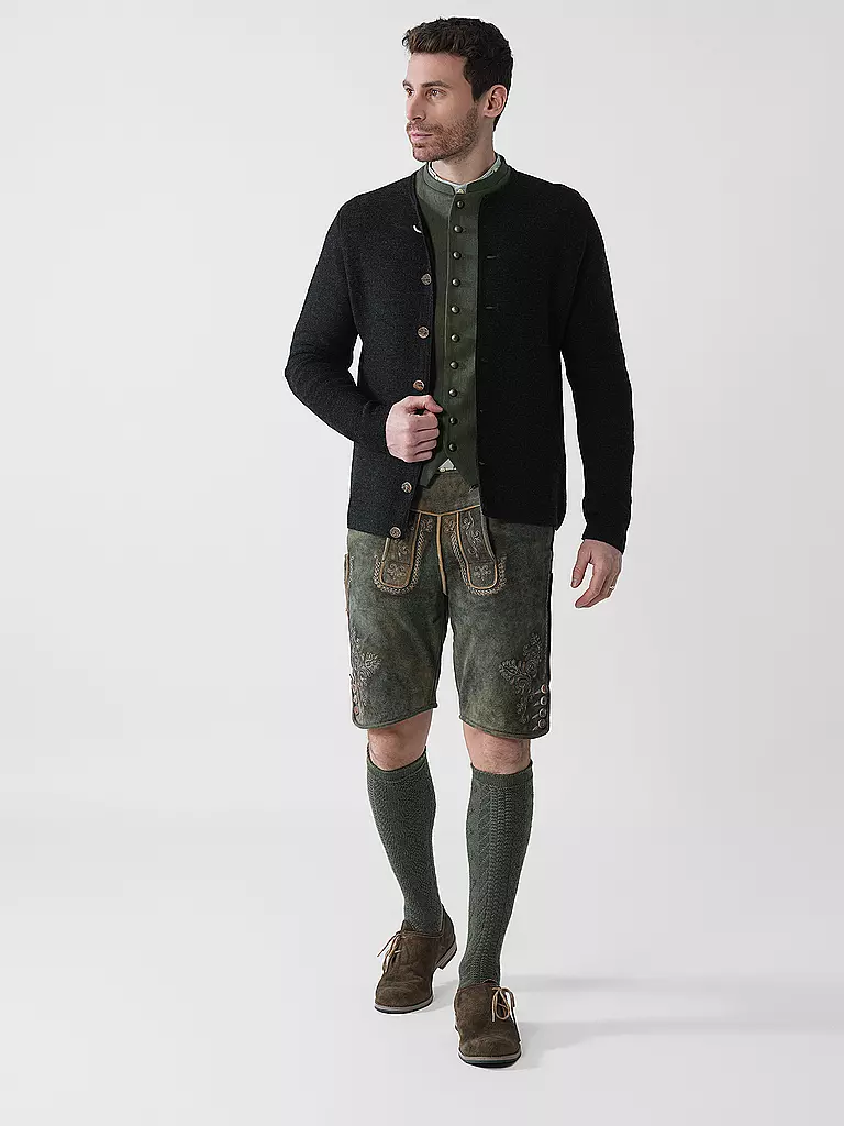 GOTTSEIDANK | Cardigan tradizionale ALOISIUS | Nero