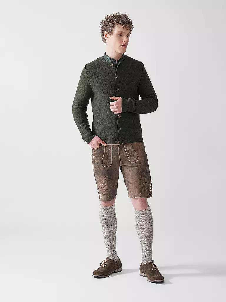 GOTTSEIDANK | Cardigan tradizionale ALOISIUS | Verde