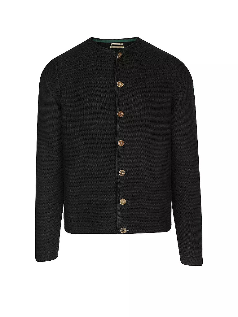GOTTSEIDANK | Cardigan tradizionale Anselm | Verde scuro