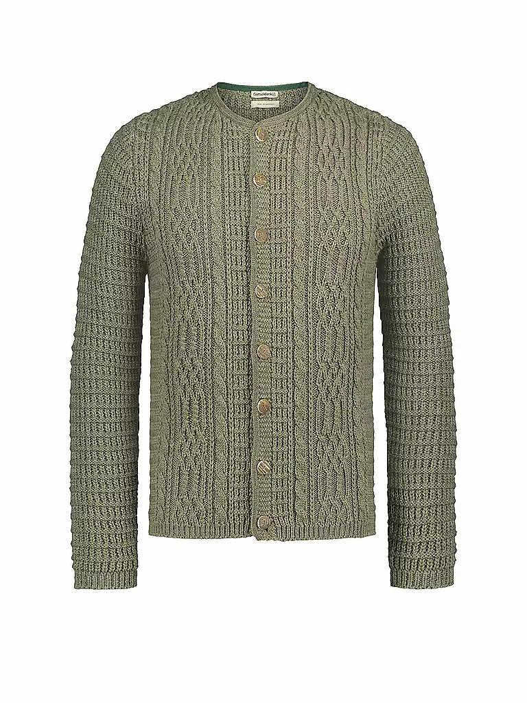 GOTTSEIDANK | Cardigan tradizionale ANTON | Oliva