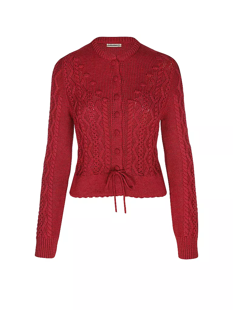 GOTTSEIDANK | Cardigan tradizionale LENE | Rosso