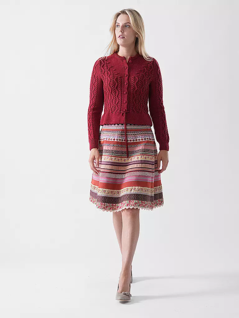 GOTTSEIDANK | Cardigan tradizionale LENE | Rosso