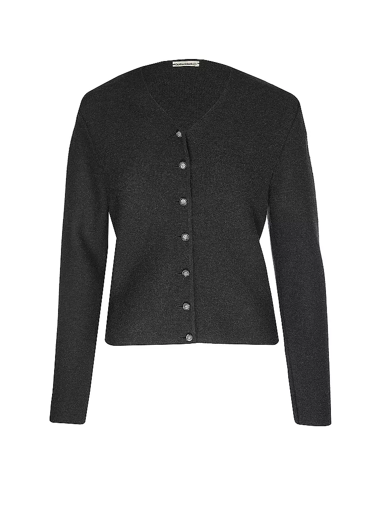 GOTTSEIDANK | Cardigan tradizionale Slim Fit ANNA | Nero