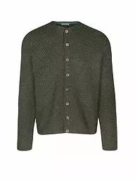 GOTTSEIDANK | Cardigan tradizionale XAVER | Verde scuro