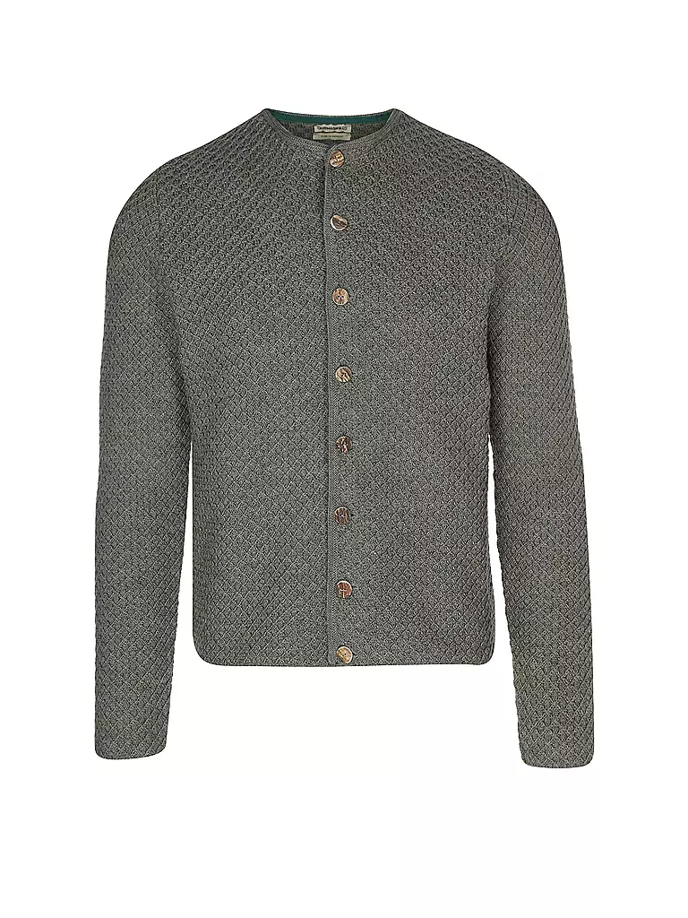 GOTTSEIDANK | Cardigan tradizionale XAVER | Oliva