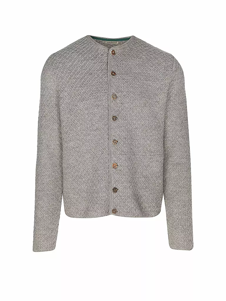 GOTTSEIDANK | Cardigan tradizionale XAVER | Grigio chiaro