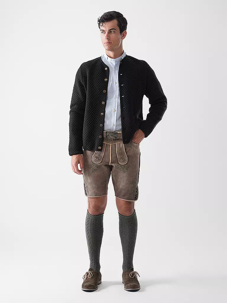 GOTTSEIDANK | Cardigan tradizionale XAVER | Marrone