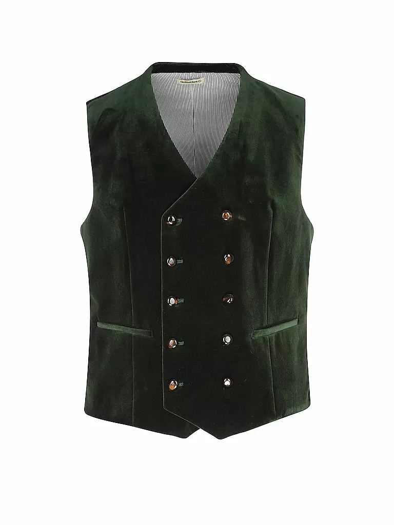 GOTTSEIDANK | Gilet tradizionale ADAM | Verde scuro