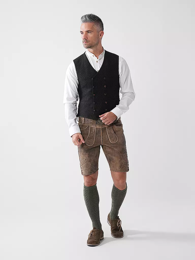 GOTTSEIDANK | Gilet tradizionale ADAM | Oliva