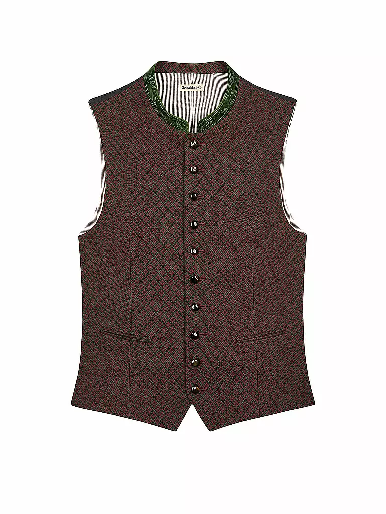GOTTSEIDANK | Gilet tradizionale KONSTANTIN | Rosso scuro