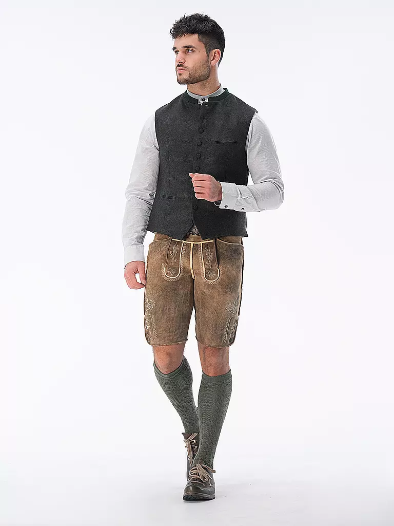 GOTTSEIDANK | Gilet tradizionale KONSTANTIN | Verde scuro