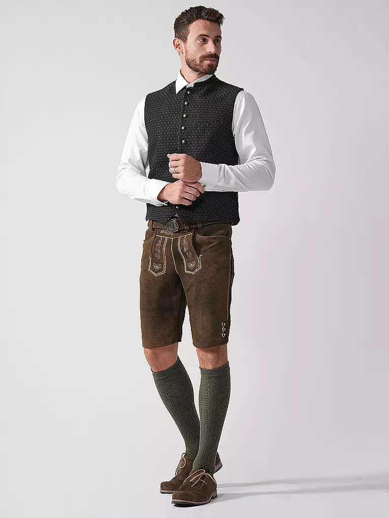 GOTTSEIDANK | Gilet tradizionale KONSTANTIN | Verde scuro