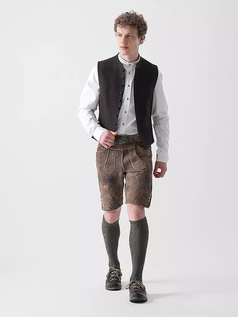 GOTTSEIDANK | Gilet tradizionale KONSTANTIN | Verde scuro